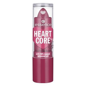 Essence Heart Core Fruity Lip Balm - Colored, nourishes & softens, 05 Bold Blackberry