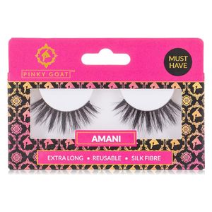  Amani Extra Long False Eyelashes - Pinky Goat 