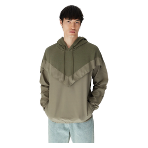 بلوزة ترينديول مان كبيرة الحجم/واسعة الأكمام بغطاء للرأس