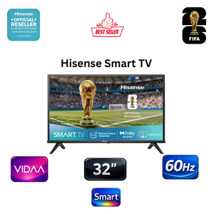  شاشة هايسنس 32-انج فئة A4Q - سمارت - HD - LED - إصدار 2024 