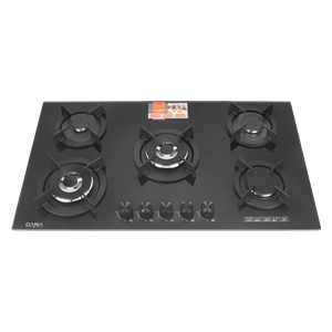 Dama D98B - 5 Burners - Built-In Gas Cooker -  Black