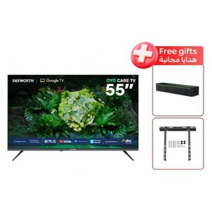 Skyworth 55G6500G - 55" - Smart - 4K - LED TV + Skyworth LH LP-S3 - Soundbar Speaker + Free Gift