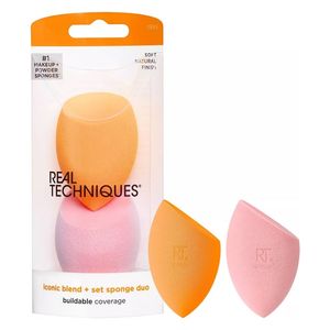  Orange And Pink Sponge Set, 2 PCS 