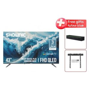  شاشة شونك 43 -انج فئة TP-QGF43A - سمارت - 4K - LED - 60 هيرتز + سماعات ساوند بار سكاي ورث - LH LP-S3 - اسود 
