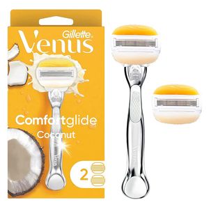  Comfort Glide Coconut Razor + 2 Refills - Venuse 