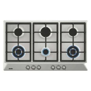  Simfer H9605WGRIM - 6 Burners - Built-In Gas Cooker - Silver 