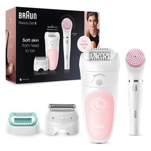  جهاز سيلك ابيل 5 لازالة الشعر مع فرشاة تنظيف - براون 