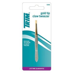  Gold Tipped Claw Tweezer-Trim 