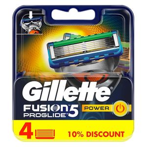  Fusion Proglide 5 Power Blades 4 PCS - Gillette 