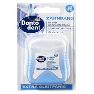  Dontodent Dental Floss Tape - cleans between teeth easily and provides mint freshness, 50 m 