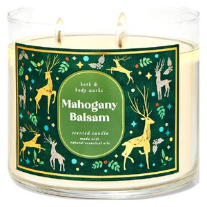  Mahogany Balsam 3 Wick Scented Candle 411 g 