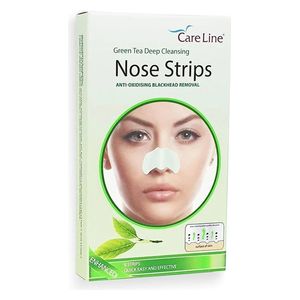 Care Line Green Tea Deep Cleansing Nose Strips - 6 Strips white
