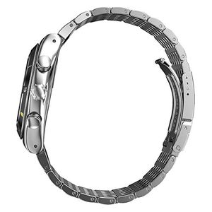 Swatch Watch YVS457G For Men - Analog Display, Stainless Steel Band - Gray 