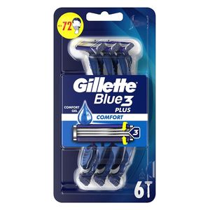  Blue 3 Disposable Razor 6 PCS 