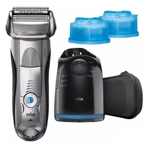  ماكنة الحلاقة الذكية سلسلة 7 مع حاويتي تنظيف - براون 