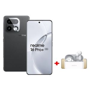 ريلمي 16 برو بلس - دبل سيم - شاشة 6.8 انج - اموليد - معالج سناب دراجون 7 الجيل الرابع - بطارية بحجم 7000 مللي امبير - بقوة 80 واط مدعوم بالذكاء الاصطناعي - سماعة ريلمي T200