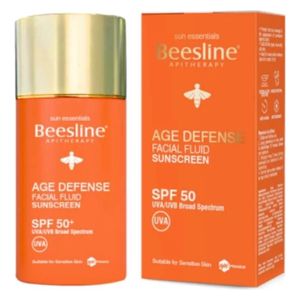 Age Defense Facial Fluid Sunscreen SPF50, 40 ml - Beesline 
