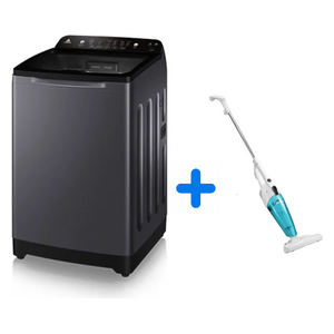 Alhafidh 15TL61 - 15Kg - Top Loading Washing Machine - Silver + Midea SC861 - Handheld Vacuum Cleaner - White