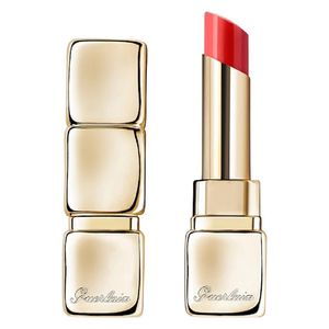 Guerlain KissKiss Bee Glow Lip Balm - Revitalizing with 24H Shine, 775 Poppy Glow