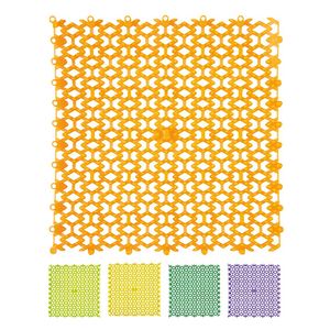  مربعات بي في سي مخصصة للأرضيات المبللة 25×25سم لون أحمر 