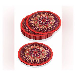  رقائق تحت صحون المائدة نوع أمريكان منقوش 