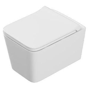  مرحاض إسفيت كوارتز معلق - أبيض 