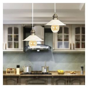  Apliqa Gonen 2 Light Modern Retro Pendant Light - Cream 