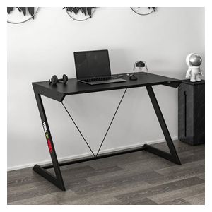  Metal Legged Study Desk - Black 