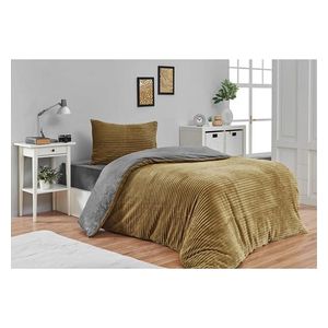  طقم غطاء لحاف مخملي 3 قطع - أخضر 