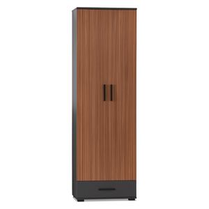 خزانة ملابس ببابين مع حامل معطف 60 سم؛ وحدة