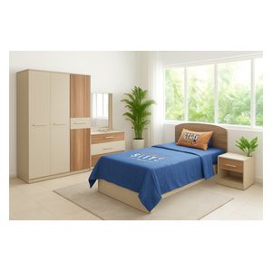  غرفة نوم شبابية من 5 قطع نوع تایم؛ رملي 