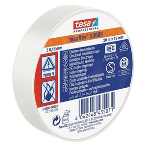  Tesa 53988 Tesaflex Electrical Insulation Tape - White 