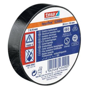  Tesa Tesaflex 53988 Electrical Insulation Tape - Black 