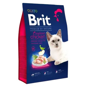 بريت طعام للقطط المعقمة بنكهة الدجاج - 1.5 كغم