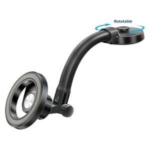 حامل هاتف مغناطيسي للسيارة بروميت - MagHoop GN - تثبيت آمن - دوران 360 درجة - اسود