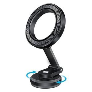 حامل هاتف مغناطيسي للسيارة بروميت - MagHoop HG - تثبيت امن - دوران 360 درجة - اسود