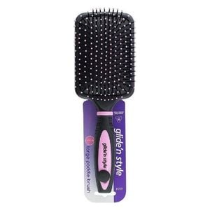  Glide N Style Large Paddle Hair Brush-Trim 