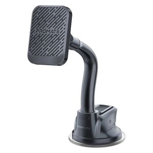  Promate MagMount Pro Magnetic Car Phone Holder - 360° Rotation - Secure Windshield & Dashboard Mount 
