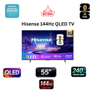  Hisense 55Q7Q - 55 Inch - 4K - QLED - Smart - 144 Hz - Black 