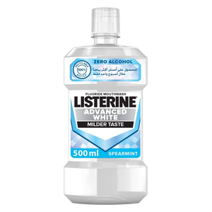 Listerine Advanced White Fluoride Mouthwash - 500ml