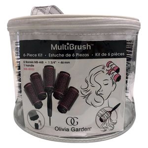  Multibrush Detachable Styling Brush 6 Piece + Bag 5 x 1, 46 mm - Olivia Garden 