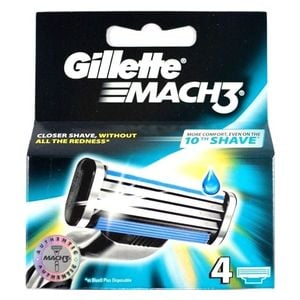  Mach 3 Replacement Blades 4 PCS - Gillette 