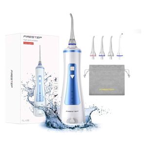  جهاز تنظيف الأسنان المائي اللاسلكي - ابيض 