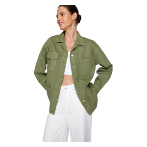 Trendyolmilla Women’s Denim Shirt Jacket - Khaki