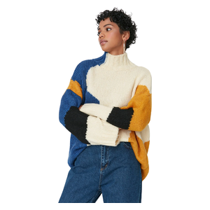 كنزة نسائي قبة عالية ترينديول ميلا - ملون