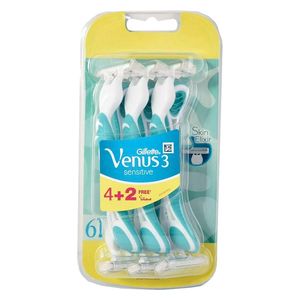  Women's Razor Blades for Sensitive Skin, 6 Blades - Venuse 