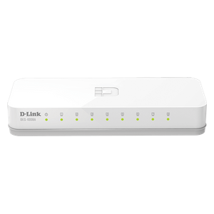 D-Link DES-1008A - Ethernet Hub - White