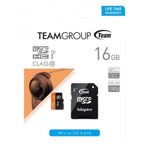  Team Group TUSDH16GUHS03 - 16GB - SD Card - Orange 
