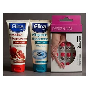  Elena Med Package 2-piece skincare set with a free gift: a beauty nail set (12 pieces) 
