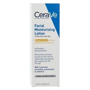  CeraVe AM Facial Moisturizing Lotion - SPF50+ daily hydration and sun protection, 52 ml 